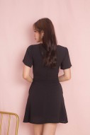 Joey V-Neck Dress in Black