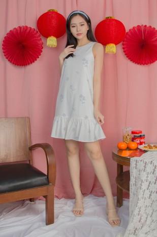 RESTOCK: Mabelle Printed Dress in Lavender