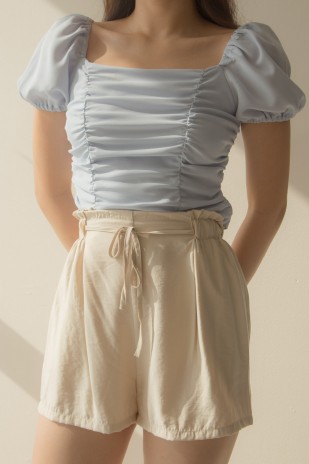 Caven Linen Shorts in Cream