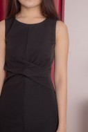 Emory Knot Dress in Black