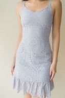 Somer Broiderie Dress in Lilac