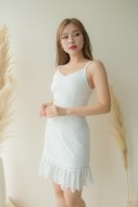 Somer Broiderie Dress in White