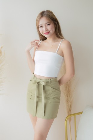Cooper Basic Crop Top in White