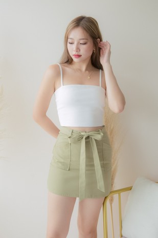 Cooper Basic Crop Top in White