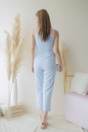 Reeve Knot Jumpsuit in Blue