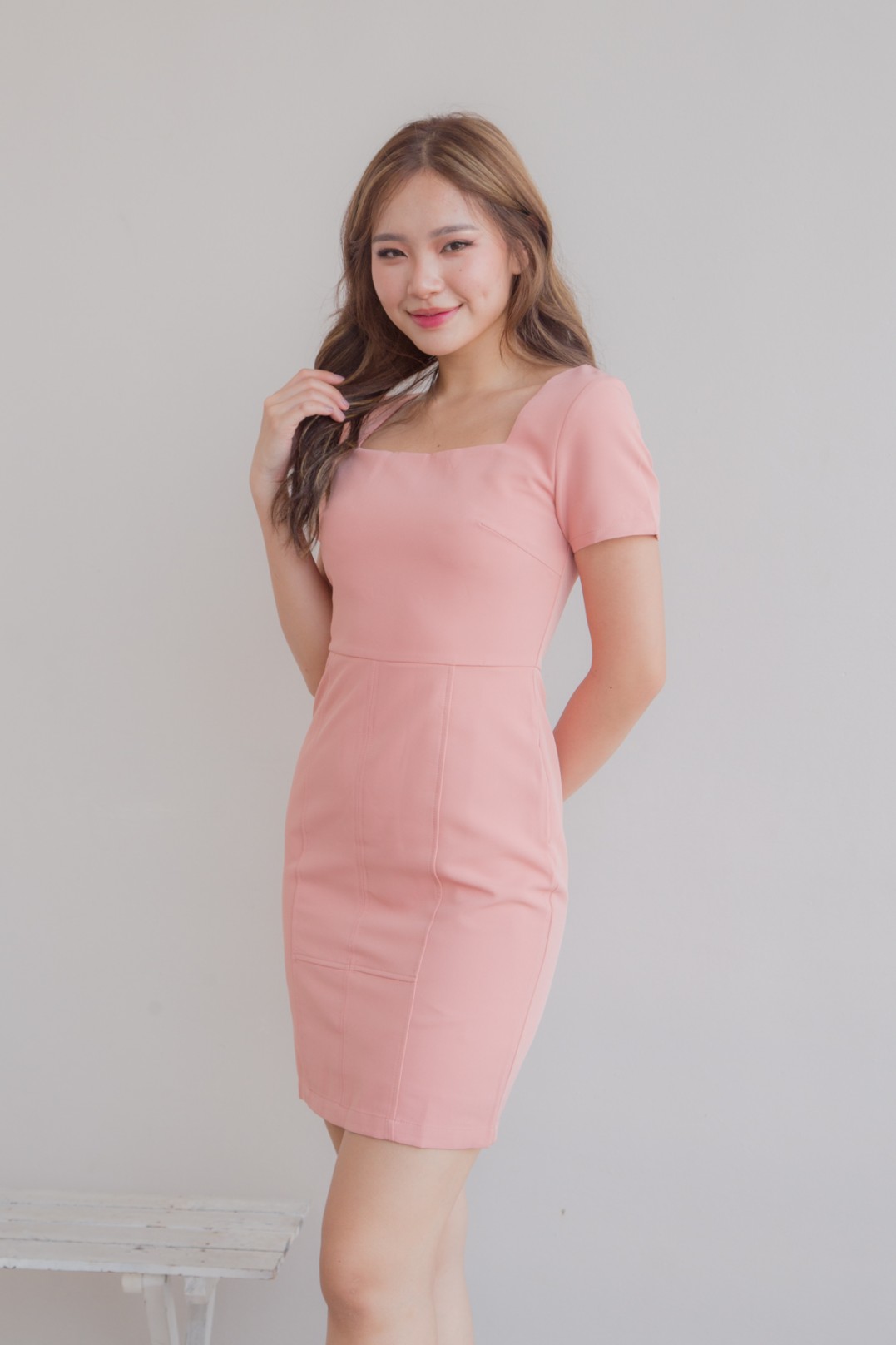 harper rose high neck dress