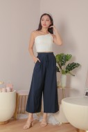 Elana Drawstring Pants in Navy