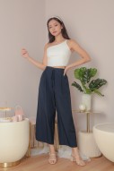 Elana Drawstring Pants in Navy