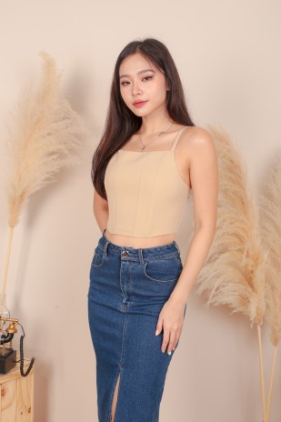 Tesson Corset Top in Oat