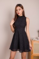 Ellene Sequin Dress in Black