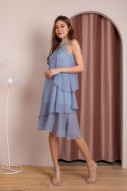 Irena Sequin Dress in Blue
