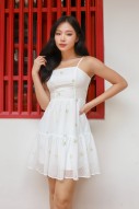 Alayn Embroidered Dress in White