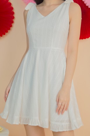 RESTOCK: Astorie Knot Dress in White
