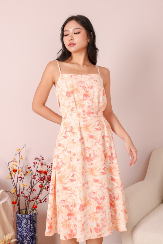 Wylieh sleeveless floral midi on sale dress