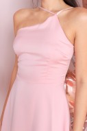 Octavia Toga Dress in Pink