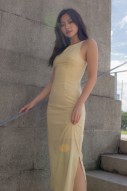 RESTOCK2: Amberlyn Slit Maxi in Yellow