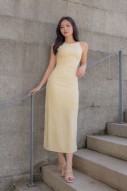 RESTOCK2: Amberlyn Slit Maxi in Yellow