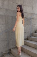 RESTOCK2: Amberlyn Slit Maxi in Yellow