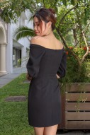 Fidelia Sweetheart Dress in Black