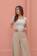 York Knit Top in Cream