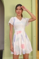 Montero Abstract Flare Dress in Pastel