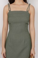 Easton A-Line Cami Dress in Green