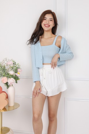 Chase Knit Cami and Cardigan Set in Baby Blue