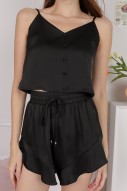 Kinsella Cami Loungewear Set in Black