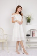 Petrina Midaxi Dress in White