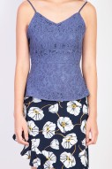 Gerda Lace Top in Periwinkle (MY)