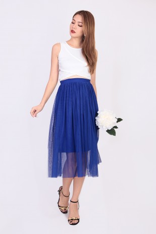 Billie Mesh Skirt in Blue (MY)