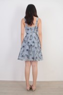 Charlotte Tropical Dress in Blue (MY)