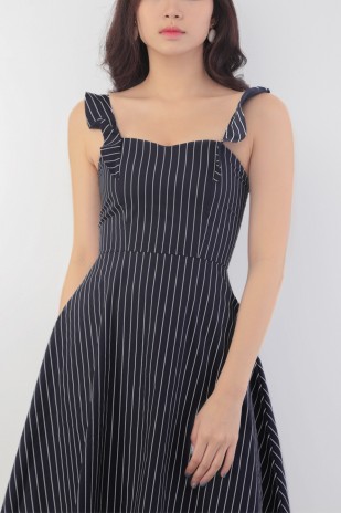 Joelle Stripes Dress in Navy (MY)