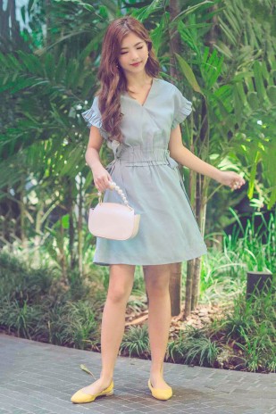 Rena Ruffle Dress in Jade (MY)