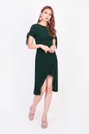 Trista Overlay Dress in Forest Green (MY)
