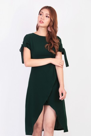 Trista Overlay Dress in Forest Green (MY)
