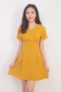 Audrey Wrap Dress in Mustard (MY)