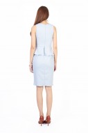 Fitch Peplum Dress in Powder Blue (MY)