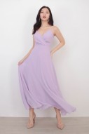 RESTOCK4: Yasmin Wrap Maxi Dress in Lavender