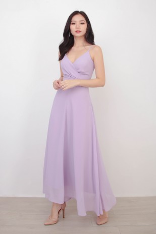 RESTOCK4: Yasmin Wrap Maxi Dress in Lavender