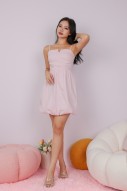 Nolee Bubble Cami Dress in Pink