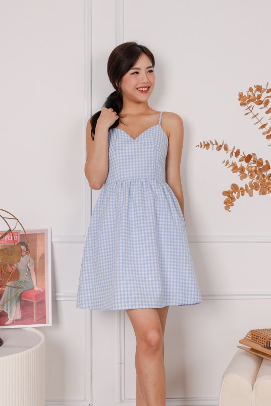 Gingham on sale skater dress