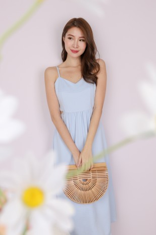 RESTOCK: Olevia Cut Out Midi in Baby Blue