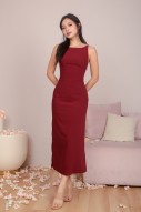 RESTOCK3: Amberlyn Slit Maxi in Wine