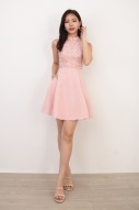 Brittany Mesh Cheongsam in Pink (MY)