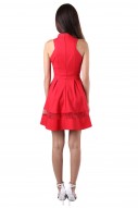 Sleek Organza Cheongsam in Red (MY)