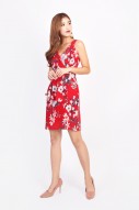 Eva Floral Dress in Red (MY)