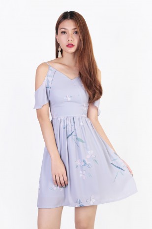Atheron Floral Dress in Lilac (MY)