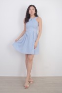 Aderyn Halter Dress in Blue (MY)