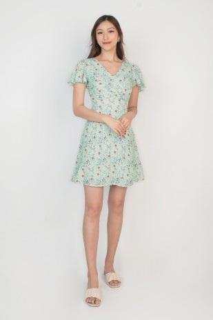 Kynn Floral Dress in Mint (MY)